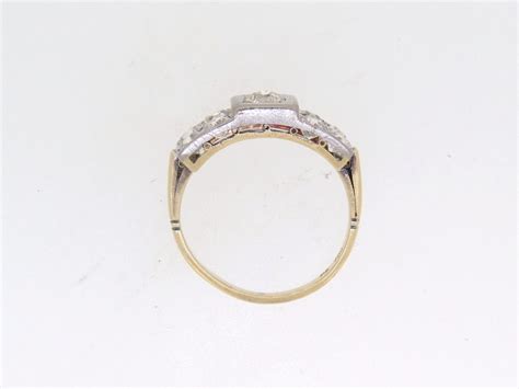 Victorian Diamond Cluster Ring Berridges Jewellers Ipswich Vintage Shop