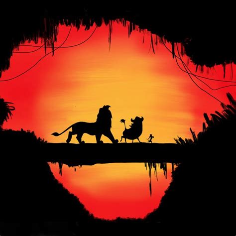 Lion King Sunset Art Print By Chelsea Lea X Small In 2021 Lion King