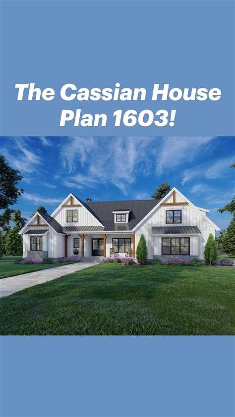 The Cassian House Plan 1603 House Plans Craftsman House Plan