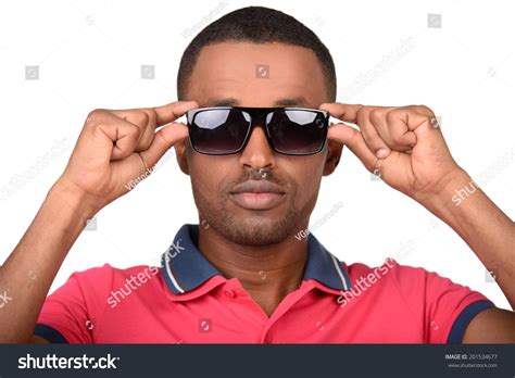 Handsome Young Fashionable Attractive African Man Wearing Sunglasses