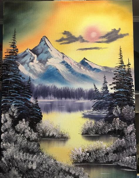 25 Bob Ross Actual Paintings Nebyunasrine