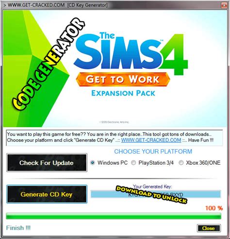 The Sims 4 Get To Work Serial Key Ginbeam