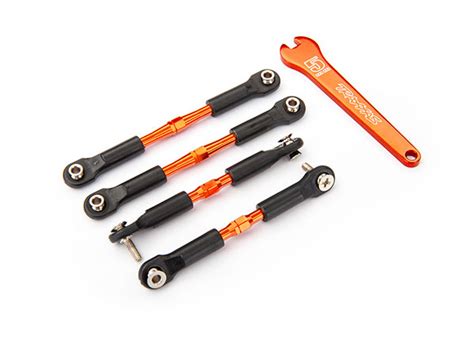 Turnbuckles Aluminum Orange Anodized Camber Links Front Mm