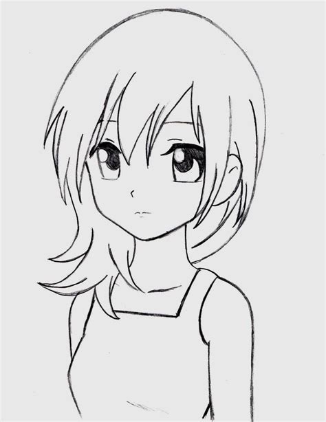 How To Draw Anime Simple Sketch Sketch Drawing Idea