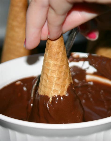 Chocolate Dipped Ice Cream Cones Shine Your Light