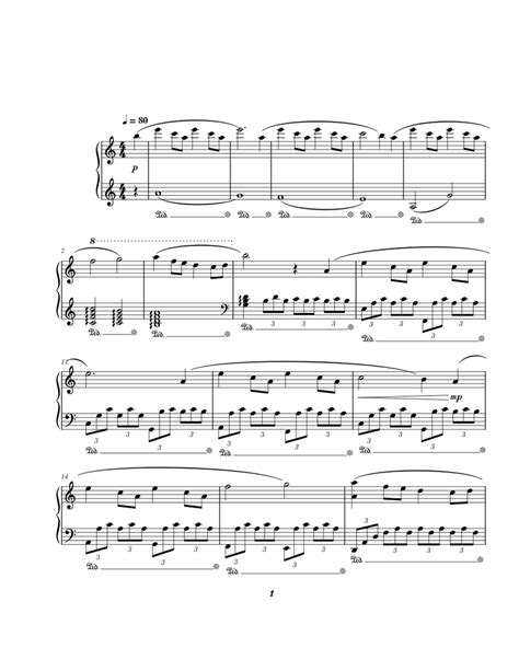 Rosemarys Piano Theme Marco Beltrami Sheet Music For Piano Solo