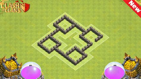 Clash Of Clans Town Hall 4 Th4 Defense Best Farming Base Layout