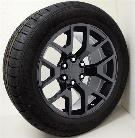 Chevy Style Honeycomb Gloss Black 20 Wheels With Goodyear Eagle Ls2 Tires