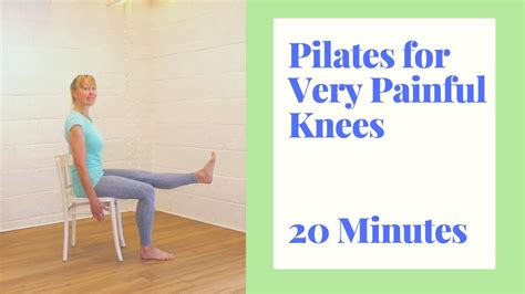 Pilates For Very Painful Knees Minutes Of Chair Based Exercise For