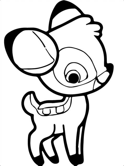Bambi Disney Cuties Coloring Page Free Printable Coloring Pages For Kids
