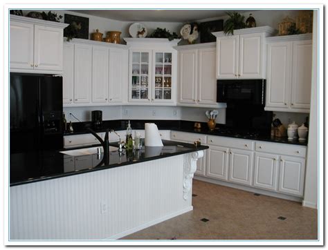 · those colors will matches perfectly with the white kitchen cabinet. Some Great Ideas For White Cabinets With Granite ...