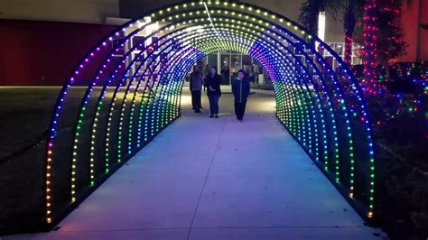 My Tunnel Of Lights At The Real Life Christmas Light Show Youtube