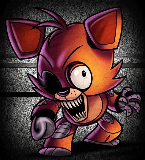 How To Draw Chibi Foxy The Fox From Five Nights At Freddys Step By