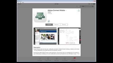 View and participate, present content, and even fully host online meetings. Download and Install the Adobe Connect App on an iPad ...