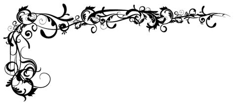 Black And White Scroll Border Clip Art At Clker Vector Clip