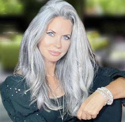 Best Hairstyle Ideas For Older Women Valemoods Long Silver Hair