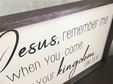 Wall Artwooden Signs Jesus Remember Me Farmhouse Decor Etsy