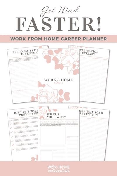 Printable Work From Home Career Planner