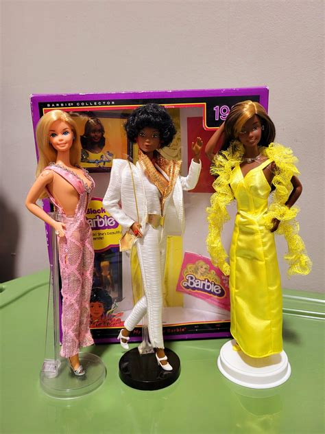 Just Unboxed My Black Barbie Reproduction Doll She S Wearing Her Second Outfit She S Joined By