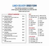 Free Sample Delivery Order Template Images