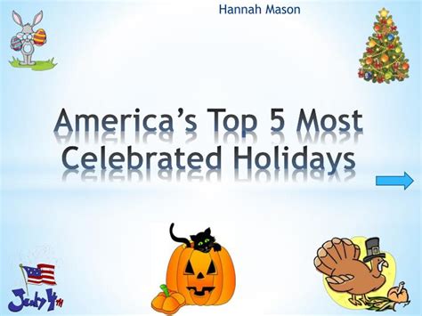 Ppt Americas Top 5 Most Celebrated Holidays Powerpoint