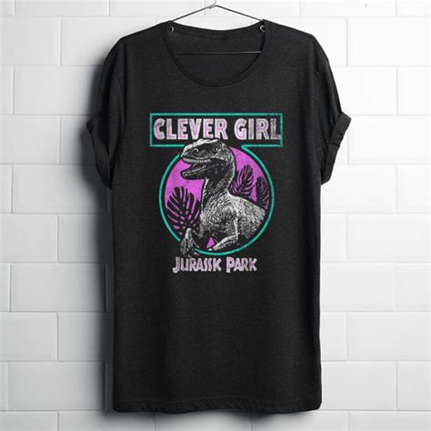 Pretty Jurassic Park Retro Raptor Clever Girl Shirt Hoodie Sweater