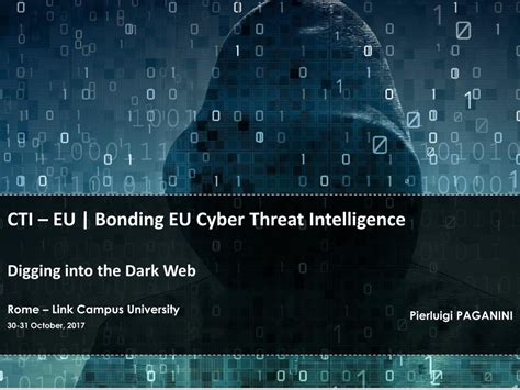 Pdf Cti Eu Bonding Eu Cyber Threat Intelligence Dokumentips