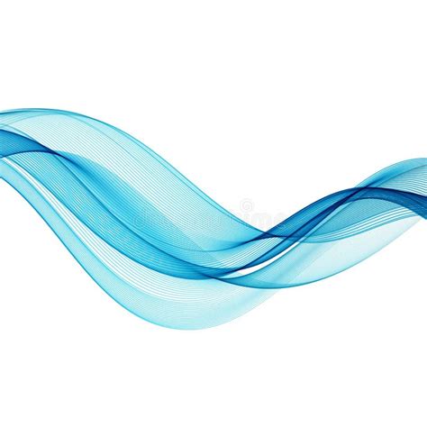Abstract Blue Color Wave Design Element Stock Vector Illustration Of
