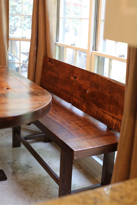 It is a bench that is perfect for the kitchen. Standard Bench | Dining bench with back, Farmhouse table ...