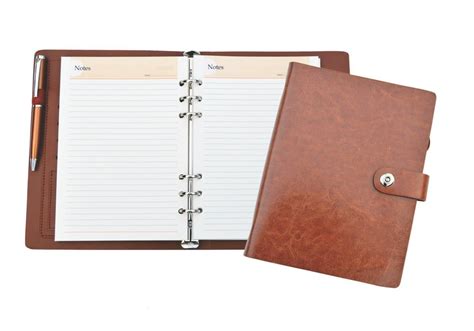 Pu Leather Spiral Notebook Diary For Daily Notes Paper Size A5 At Rs