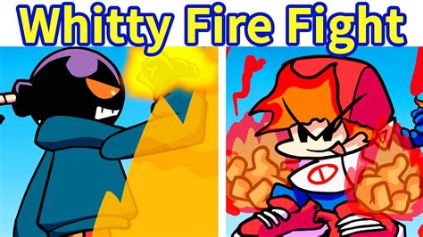 friday night funkin vs fire whitty full week part 1 cutscenes [fnf mod hard] whitty fire