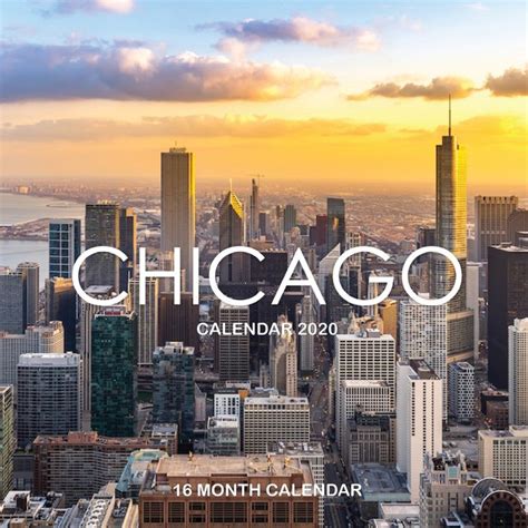 Chicago Calendar 2020 16 Month Calendar Paperback