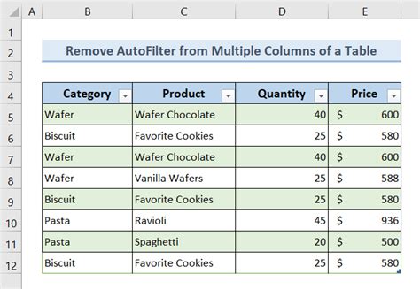Excel Vba Remove Autofilter From Multiple Worksheets