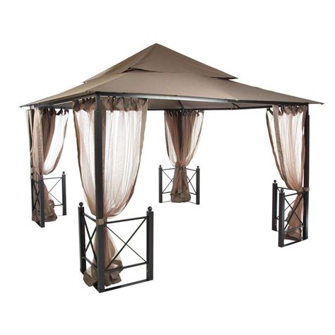 Hampton Bay 12 Ft X 12 Ft Harbor Gazebo Gfs01250a The Home Depot