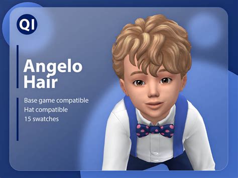 The Sims 4 Angelo Hair By Qicc The Sims Book