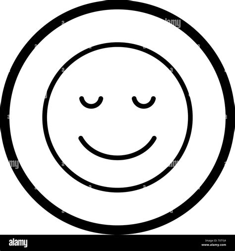 Ilustración Calma Emoji Icono Fotografía De Stock Alamy