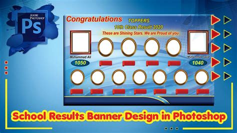 How To Make School Results Banner Design In Photoshop Matric Result