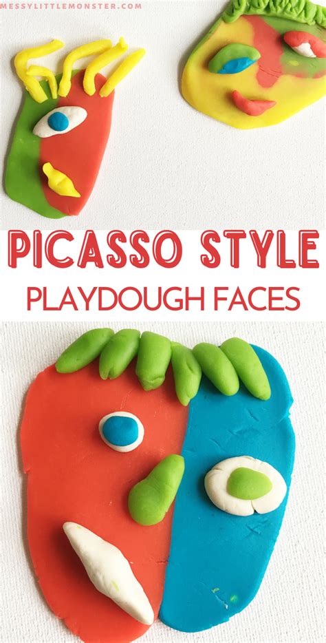 Picasso Art For Kids Picasso Inspired Playdough Faces Famous Artists