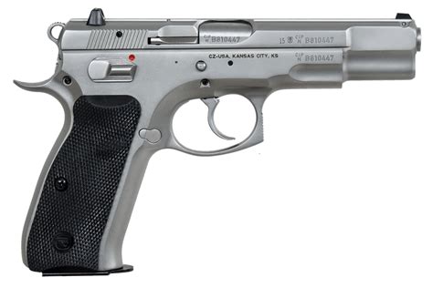 Cz 75 B Matte Stainless 9mm Luger Semi Auto Pistol Al Simmons Gun Shop
