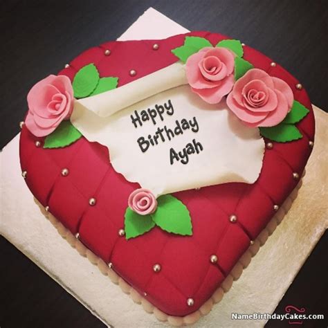 Happy Birthday Ayah Cakes Cards Wishes