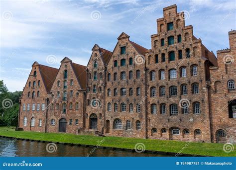 Historic Old Buildings In The City Center Of Lubeck Editorial Photo