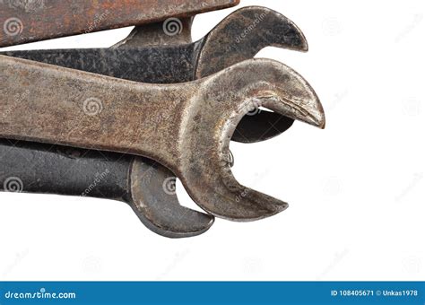 Old Rusty Wrench Stock Image Image Of Detailed Metal 108405671
