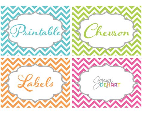 5 Best Images Of Free Printable Editable Labels Chevron Free Editable