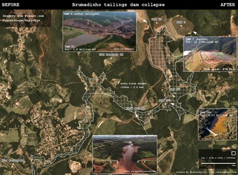 first look at planet imagery of the brumadinho brazil dam collapse