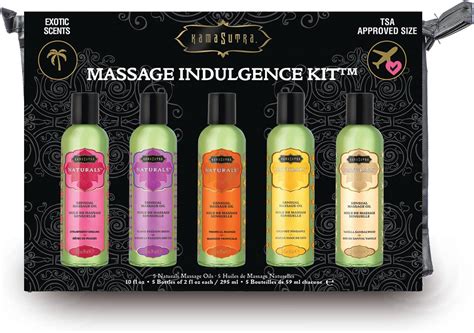 Kama Sutra Massage Indulgence Kit Five Massage Oils