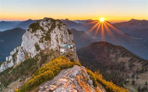 View From The Summit Of Roßstein Mountain Bavaria Germany Bing