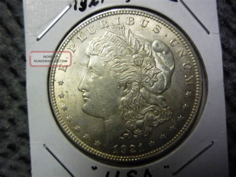 1921 United States Morgan Silver Dollar Au Philadelphia
