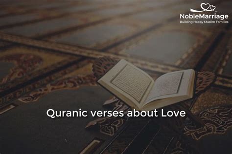 Quranic Verses About Love Noble Marriage