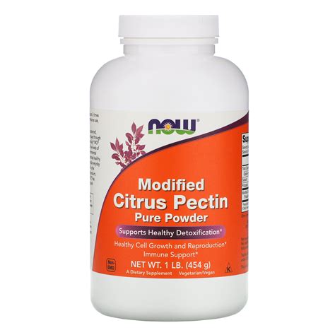 Now Foods Modified Citrus Pectin, Pure Powder, 1 lb (454 g) - Walmart ...