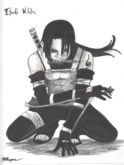 Itachi Anbu Drawing Anbu Itachi Render 2 Naruto Mobile By